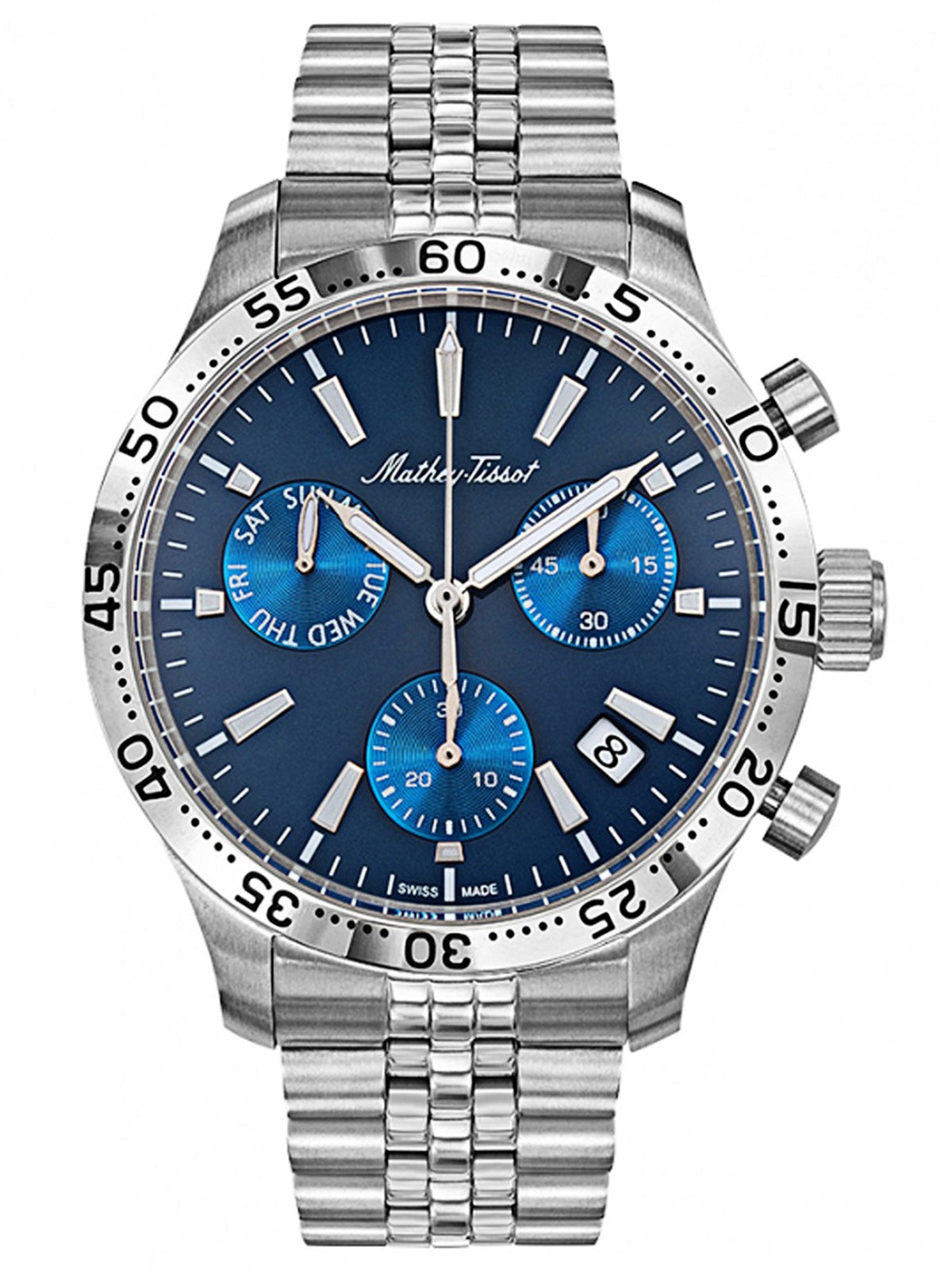 Mathey-Tissot Analog Blue Dial Men&