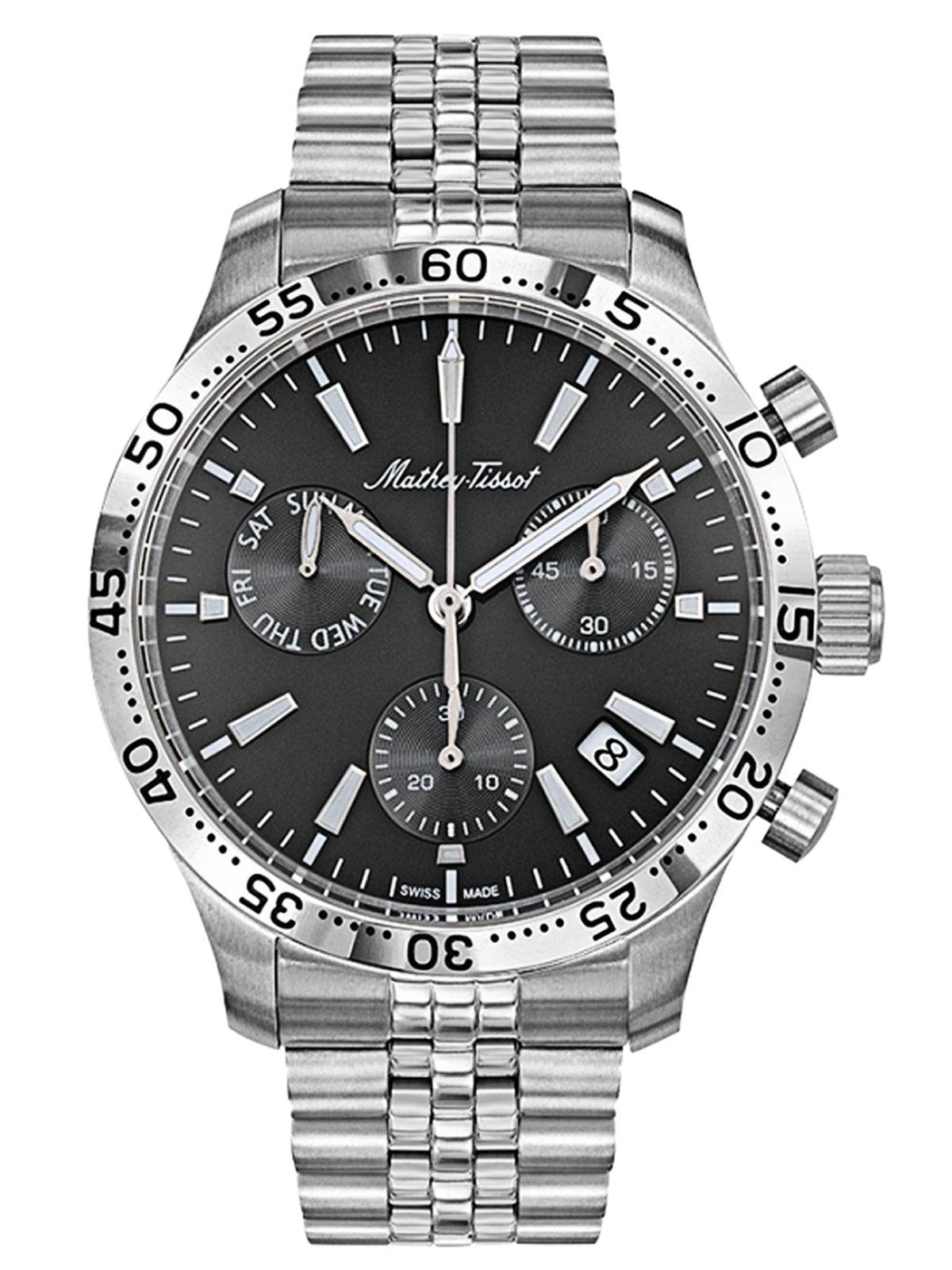 Mathey-Tissot Analog Black Dial Men&