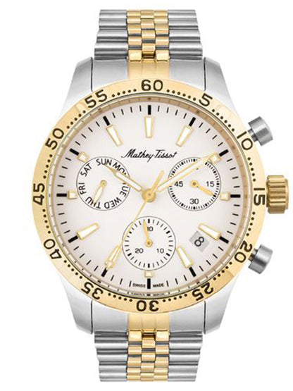 Mathey-Tissot Analog White Dial Men&