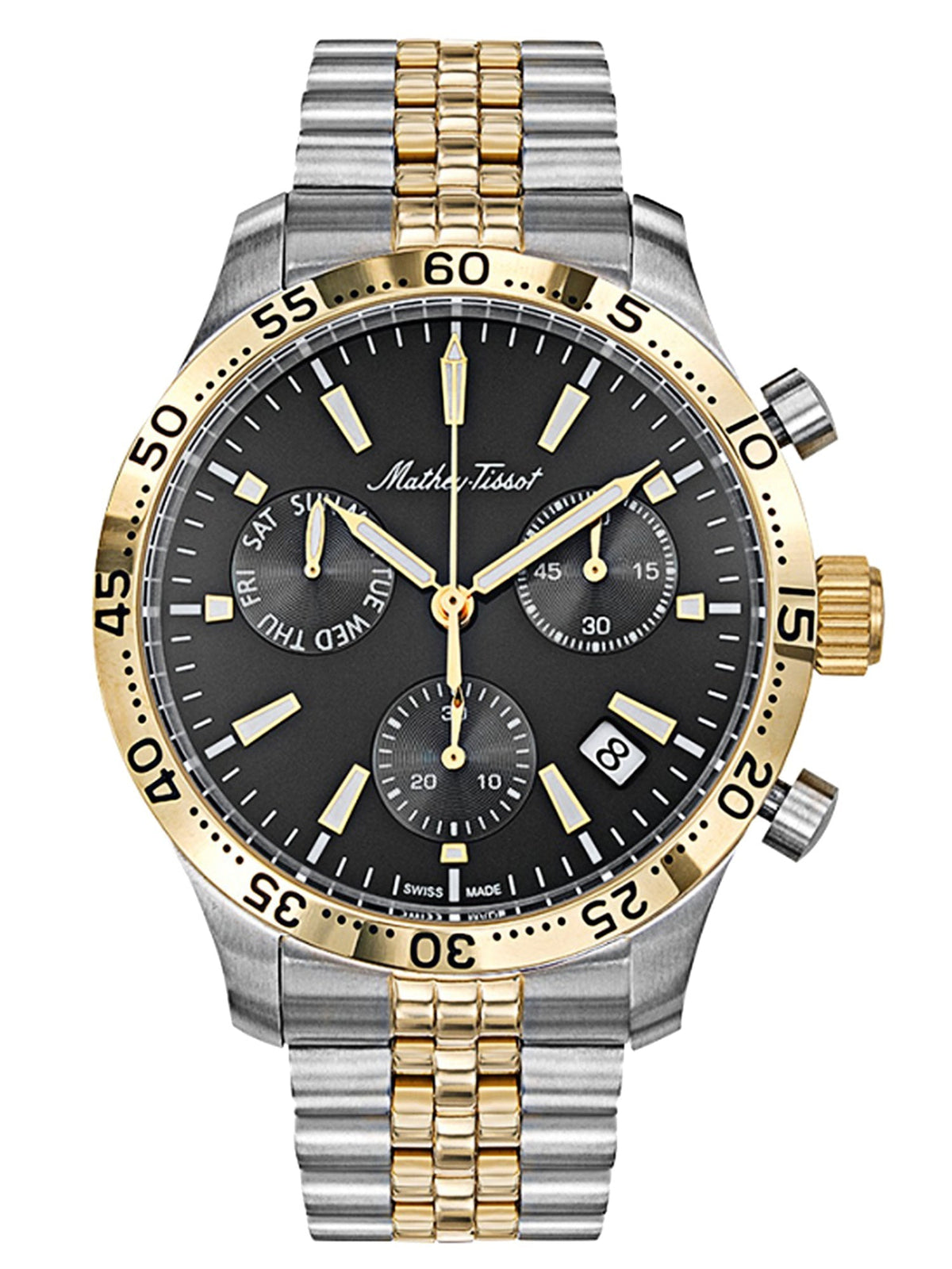 Mathey-Tissot Analog Black Dial Men&
