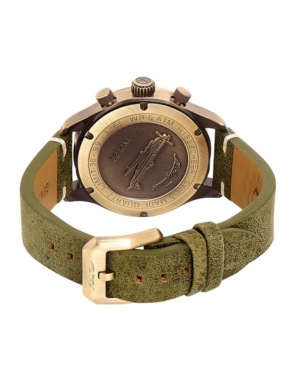Mathey Tissot Analog Chronograph Green Dial Gents Watch-H1822CHLBR