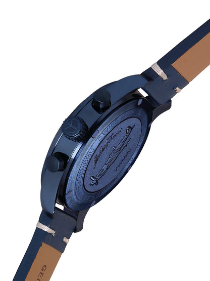 Mathey Tissot Analog Chronograph Blue Dial Gents Watch-H1822CHLBU