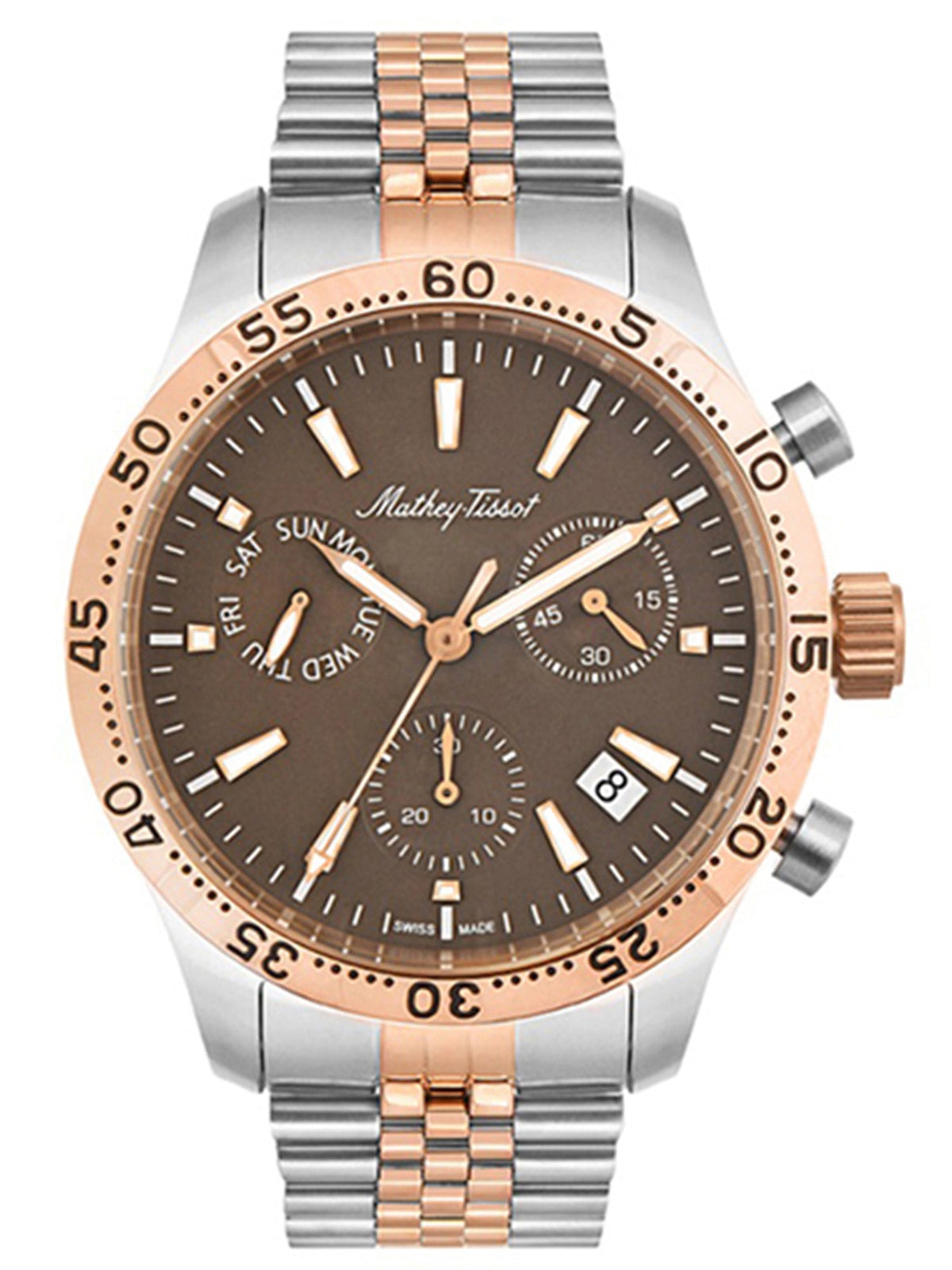 Mathey-Tissot Analog Brown Dial Men&