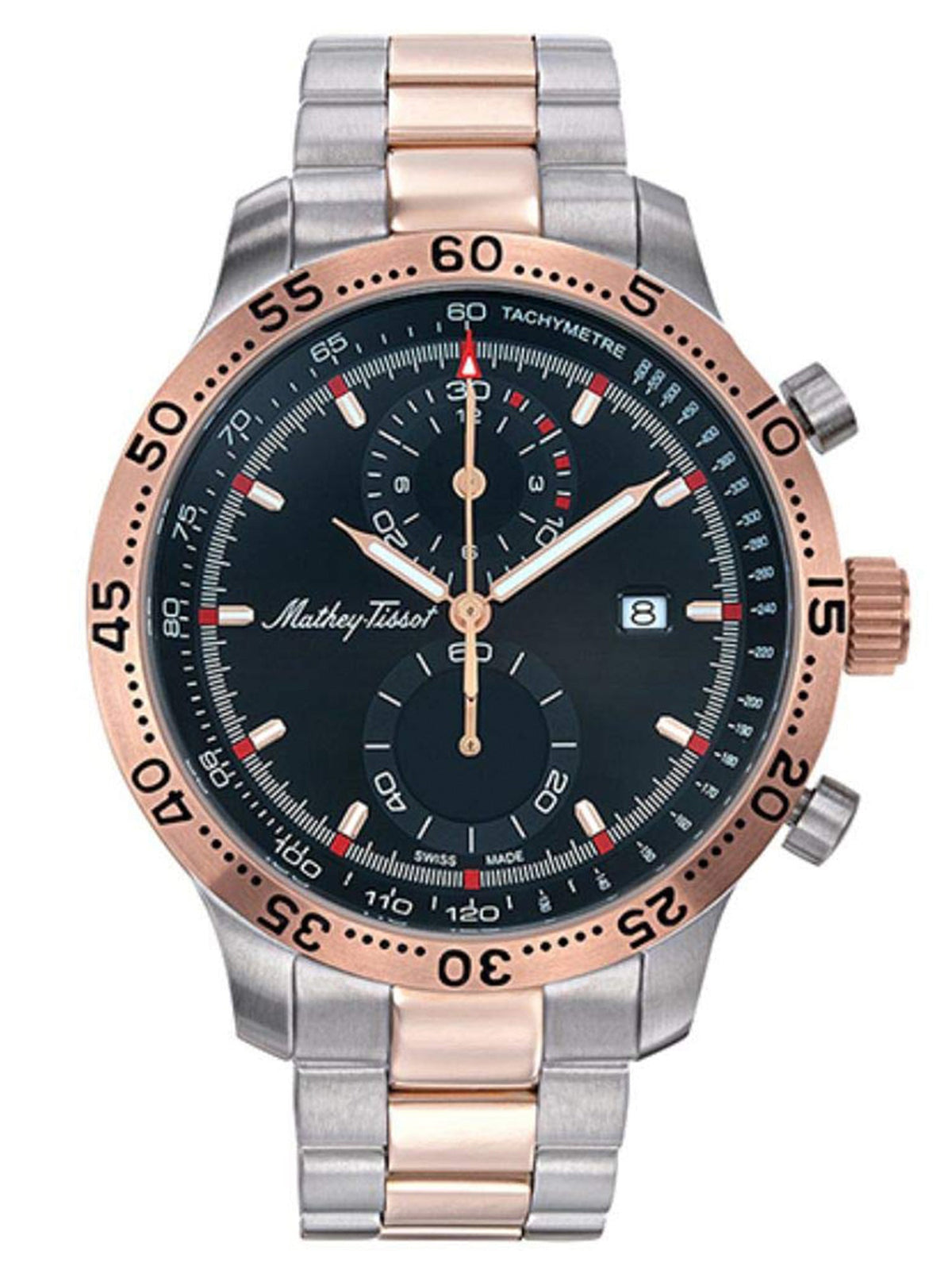 Mathey-Tissot Analog Black Dial Men&