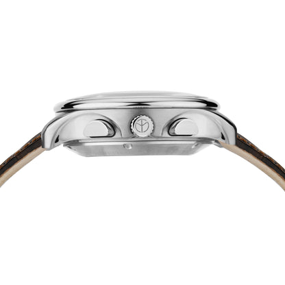 Mathey-Tissot Swiss Made Edmond Chrono Automatic Landeron 77 Movement White Dial Analog Watch For - Gents H1886CHATAI