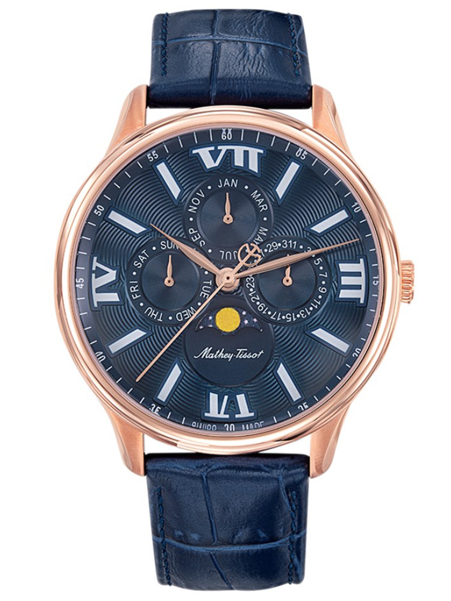 Mathey-Tissot Analog Blue Dial Men&