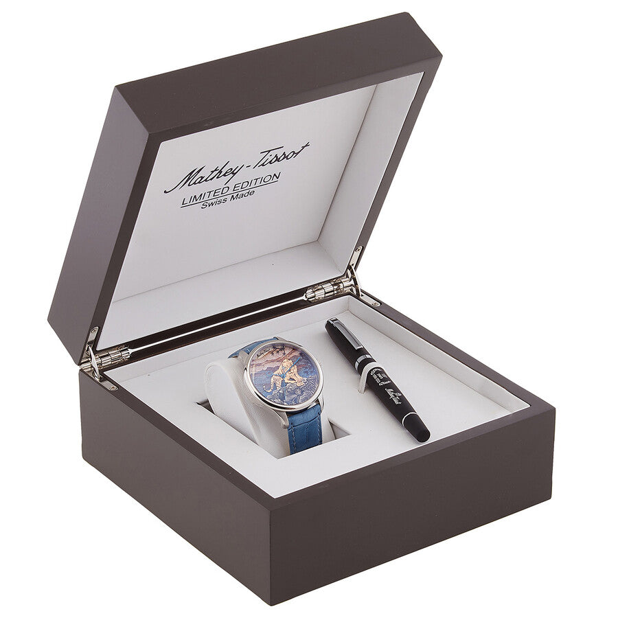 Mathey-Tissot Swiss Made Edmond Handcrafet Limited Edition Automatic Multicolor Dial Analog Watch For Gents - H1886TA