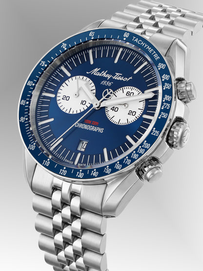 Mathey-Tissot Swiss Made Quartz Blue Dial Analog Watch For - Gents H196CHABU