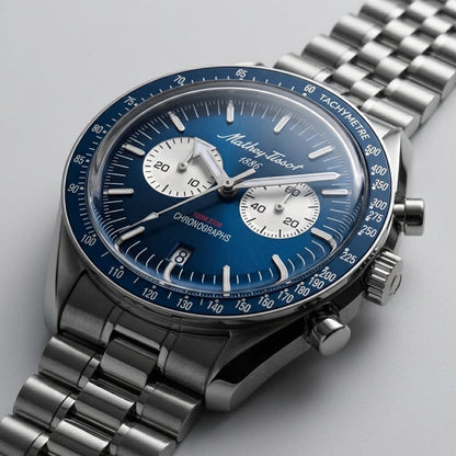 Mathey-Tissot Swiss Made Quartz Blue Dial Analog Watch For - Gents H196CHABU
