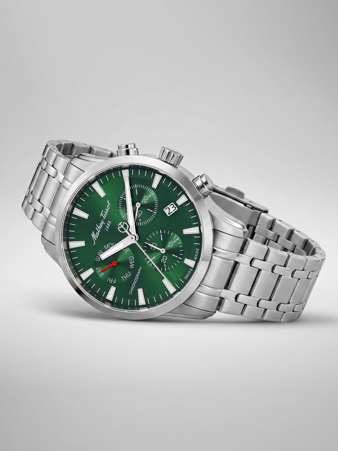Mathey-Tissot Swiss Made Quartz Green Dial Analog Watch - Gents H197CHAV