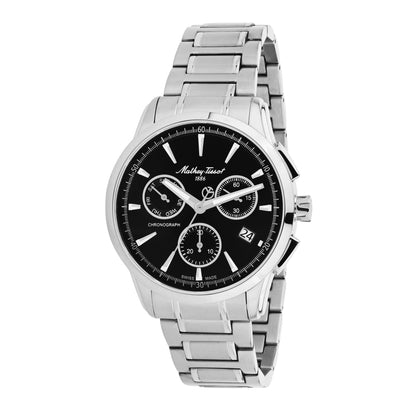Mathey-Tissot Swis Made Lancelot Chronograph Quartz Black Dial  Gents Watch - H198CHAN