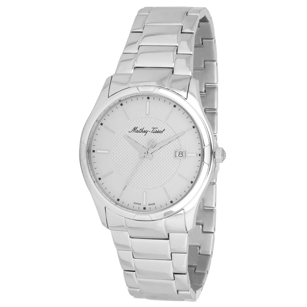 Mathey-Tissot Swiss Made Analog White Dial Gents Watch-H2111AS