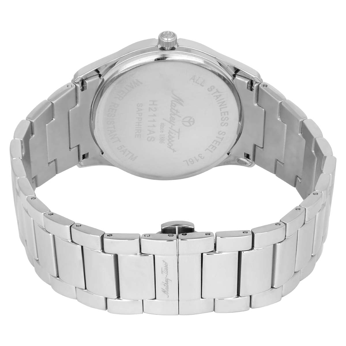 Mathey-Tissot Swiss Made Analog White Dial Gents Watch-H2111AS
