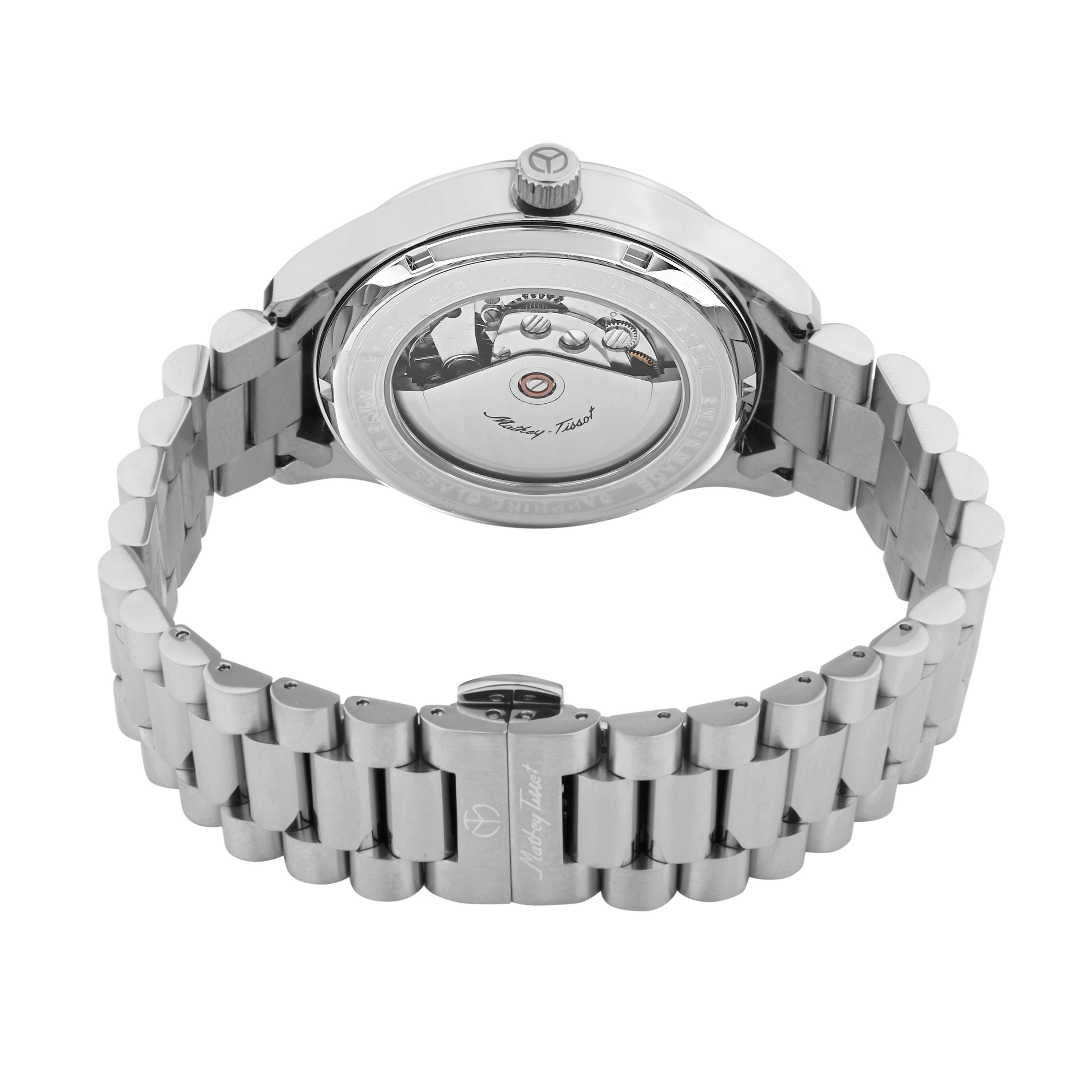 Mathey-Tissot Swiss Made Urban Power Reserve Quartz Grey Dial Analog Watch For Gents - H411ATPRAS