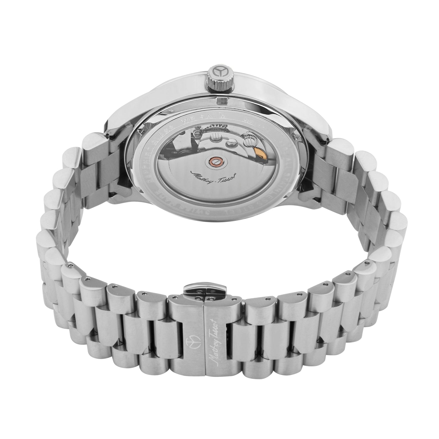 Mathey-Tissot Swiss Made Urban Power Reserve Quartz Blue Dial Analog Watch For Gents - H411ATPRSK