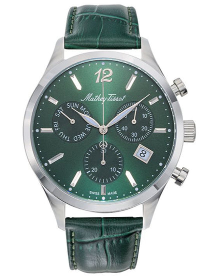 Mathey-Tissot Green Dial Chronograph Analog Watch for Men - H411CHALV
