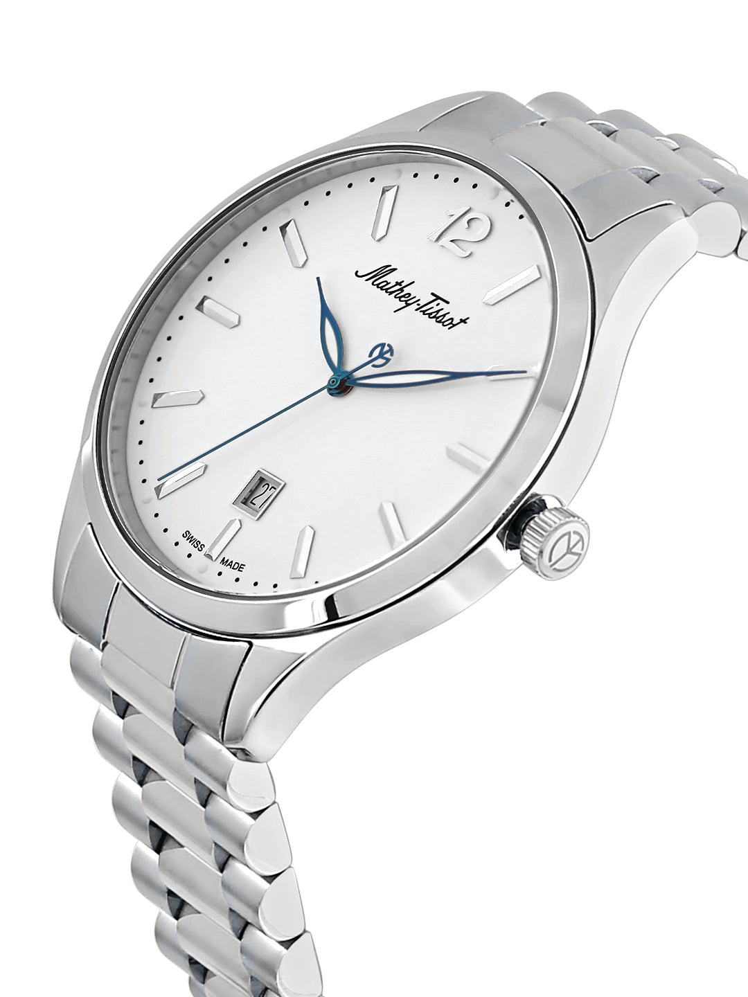 Mathey Tissot Analog White Dial Gents Watch-H411MAI