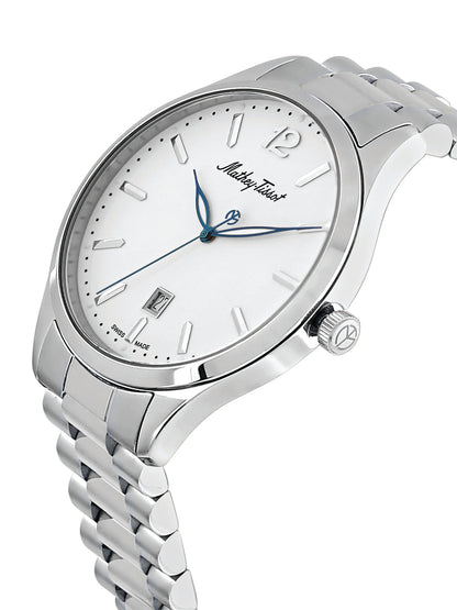 Mathey Tissot Analog White Dial Gents Watch-H411MAI