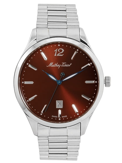 Mathey Tissot Analog Brown Dial Men&