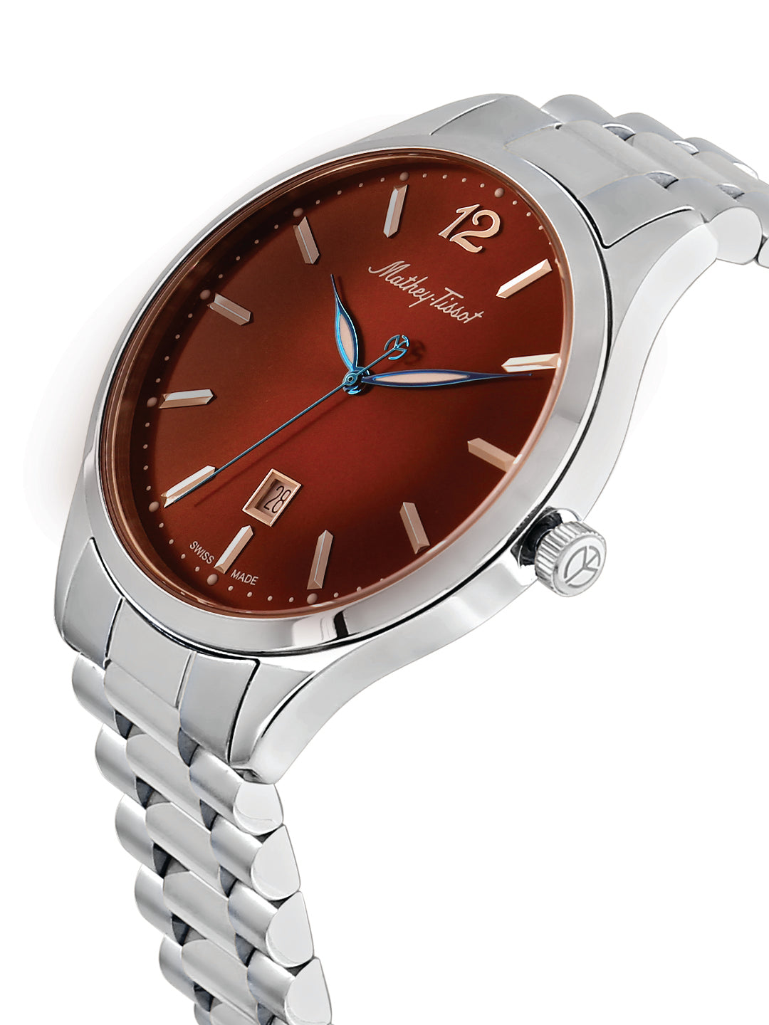 Mathey Tissot Analog Brown Dial Gents Watch-H411MAM