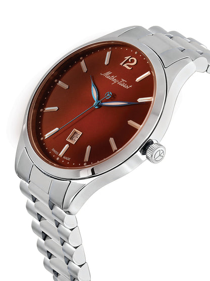 Mathey Tissot Analog Brown Dial Gents Watch-H411MAM