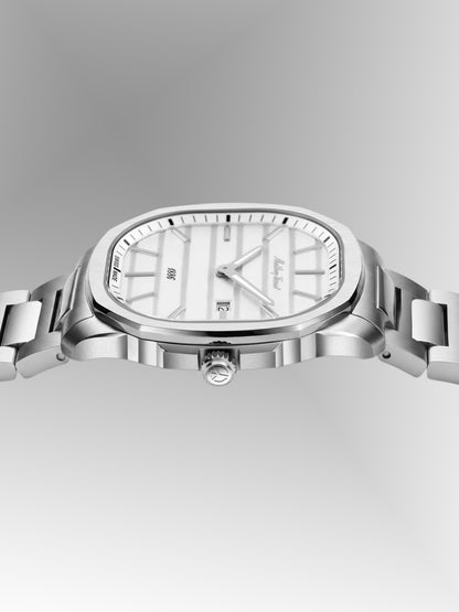Mathey-Tissot Swiss Made Quartz White Dial Analog Watch For -Gents H413AI