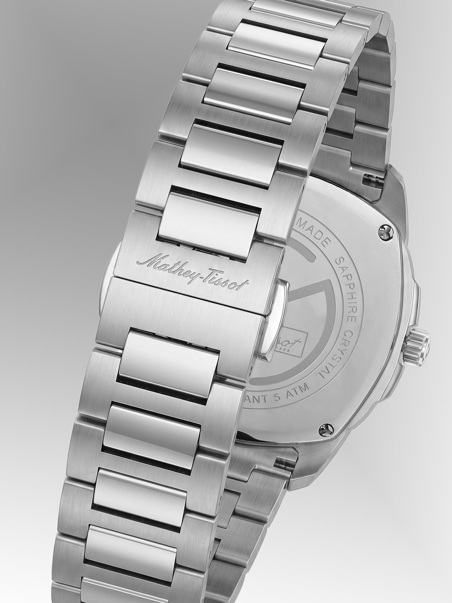 Mathey-Tissot Swiss Made Quartz White Dial Analog Watch For -Gents H413AI