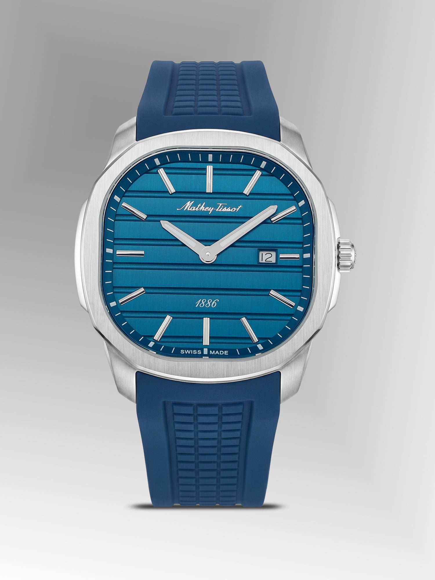 Mathey-Tissot Swiss Made Quartz Blue Dial Analog Watch For -Gents H413ALBU