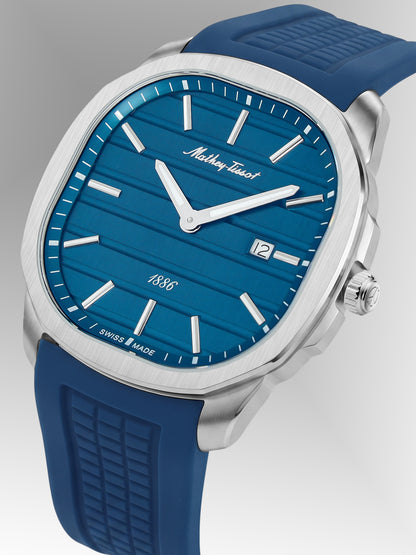 Mathey-Tissot Swiss Made Quartz Blue Dial Analog Watch For -Gents H413ALBU