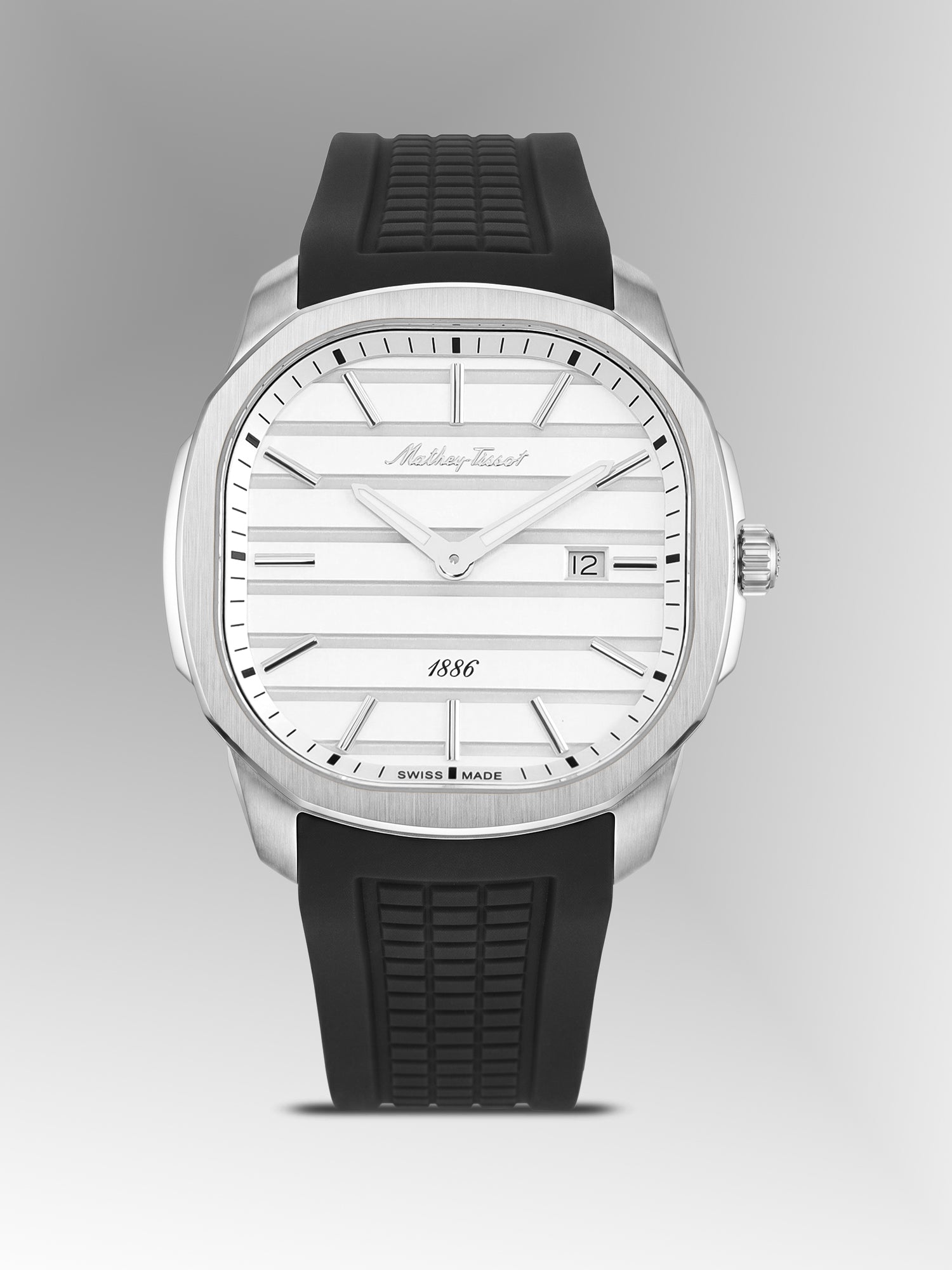 Mathey-Tissot Swiss Made Quartz White Dial Analog Watch For -Gents H413ALI