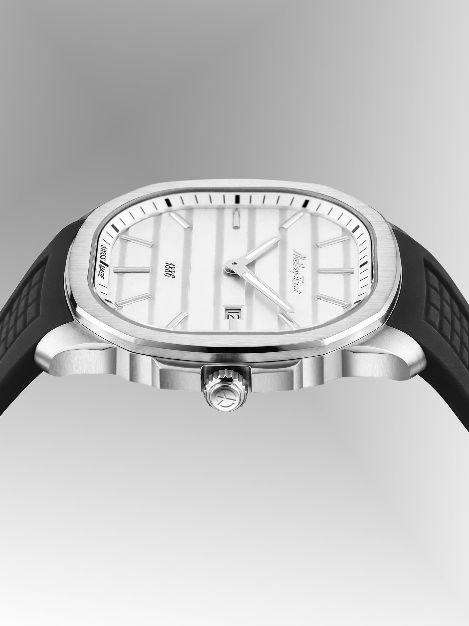 Mathey-Tissot Swiss Made Quartz White Dial Analog Watch For -Gents H413ALI