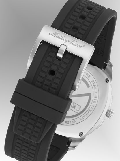 Mathey-Tissot Swiss Made Quartz Black Dial Analog Watch For -Gents H413ALN