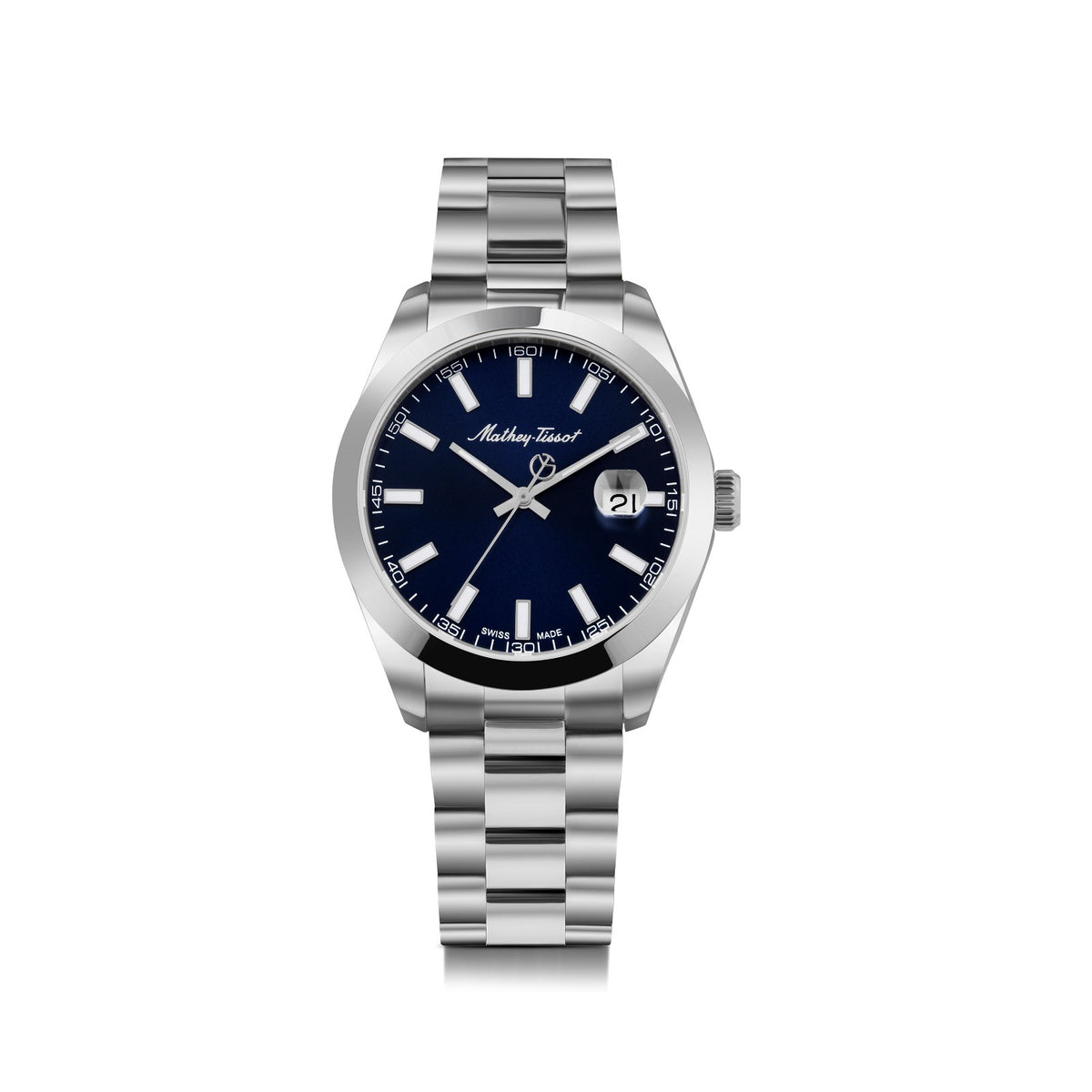Mathey-Tissot Swiss Made Analog Blue Dial Watch For Men - H450ABU