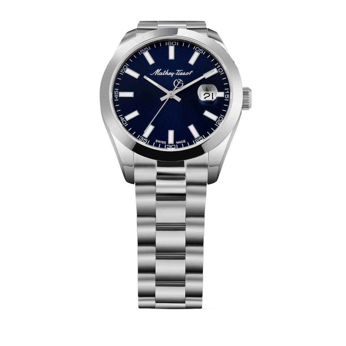 Mathey-Tissot Swiss Made Analog Blue Dial Watch For Men - H450ABU