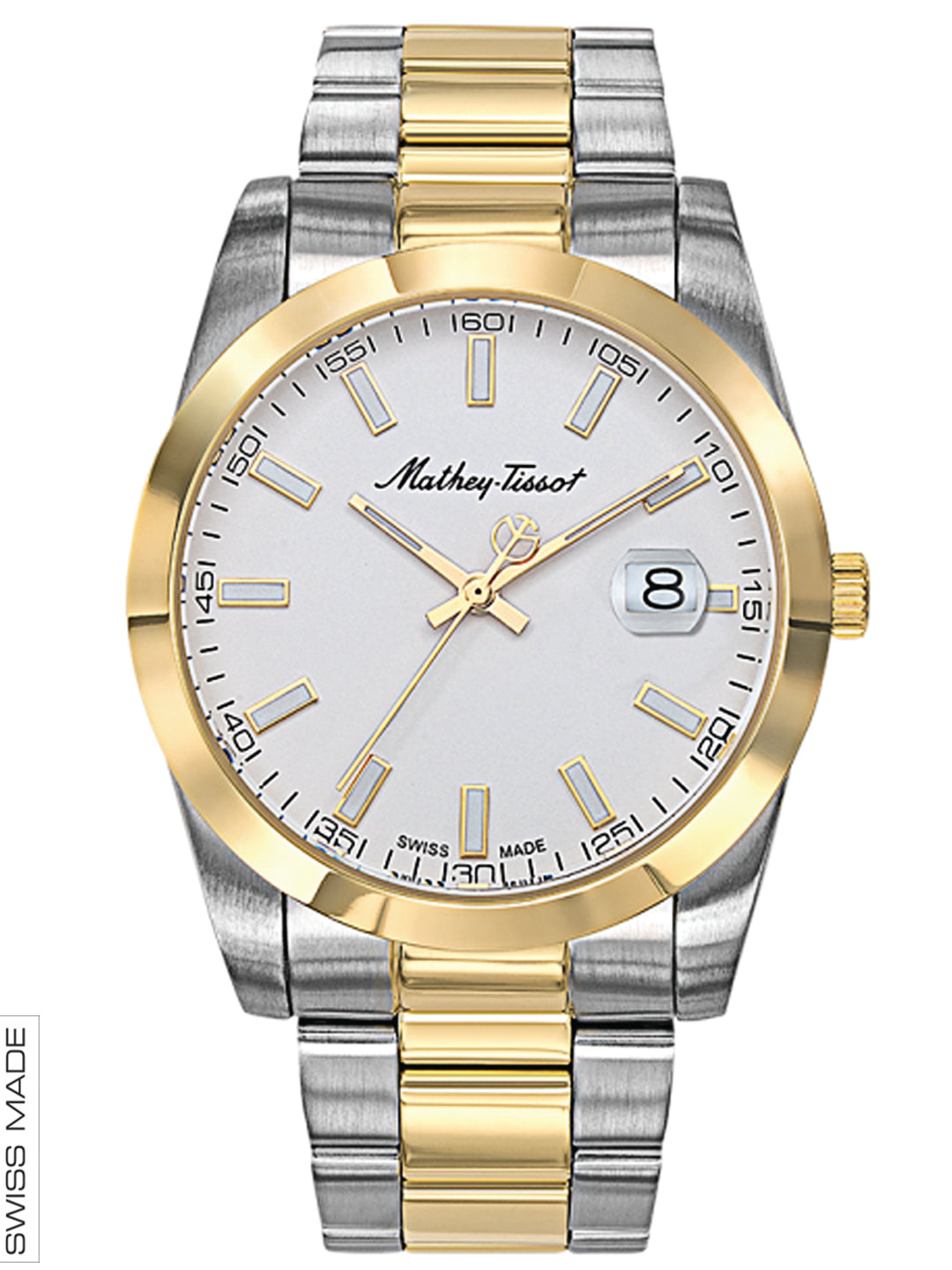Mathey-Tissot White Dial Analog Watch for Men - H450BI