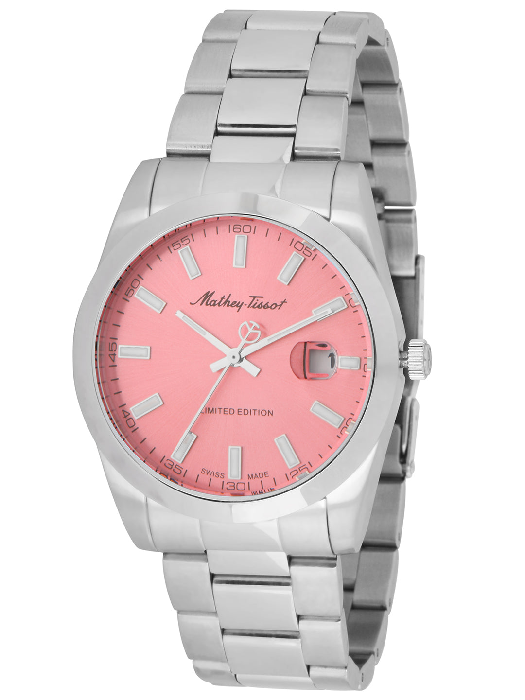 Mathey-Tissot Swiss Made 40 MM Pink Dial Limited Edition Analog Watch for Men - H451PK