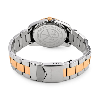 Mathey-Tissot Swiss Made Mathy I Day-Date Quatrz Black Dial Analog Watch For Gents - H453RN