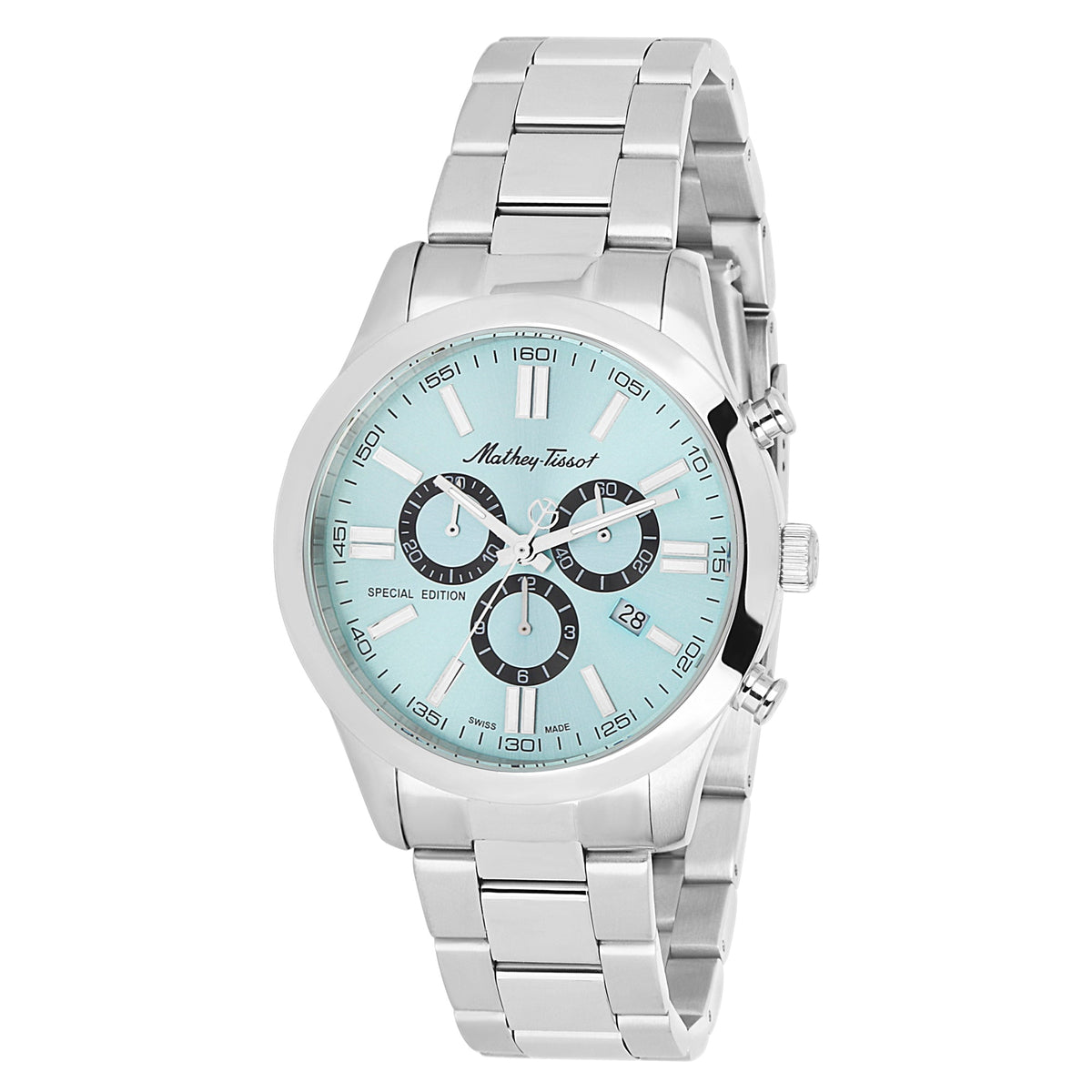 Mathey-Tissot Swiss Made Special Edition Chronograph Blue Dial Watch For Men - H455CHSK