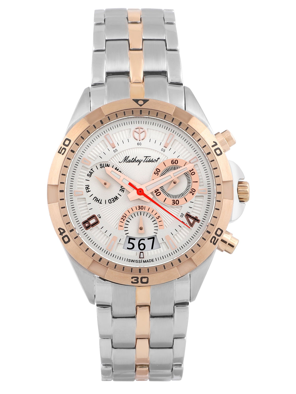 Mathey-Tissot Analog White Dial Men&