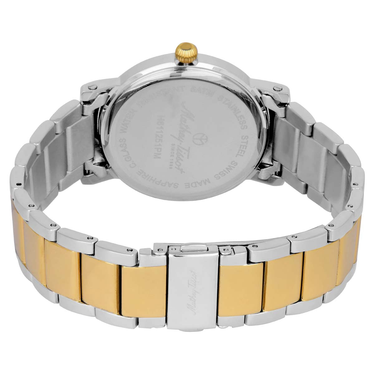 Mathey-Tissot Swiss Made Analog White Dial Gents Watch-H611251MBI
