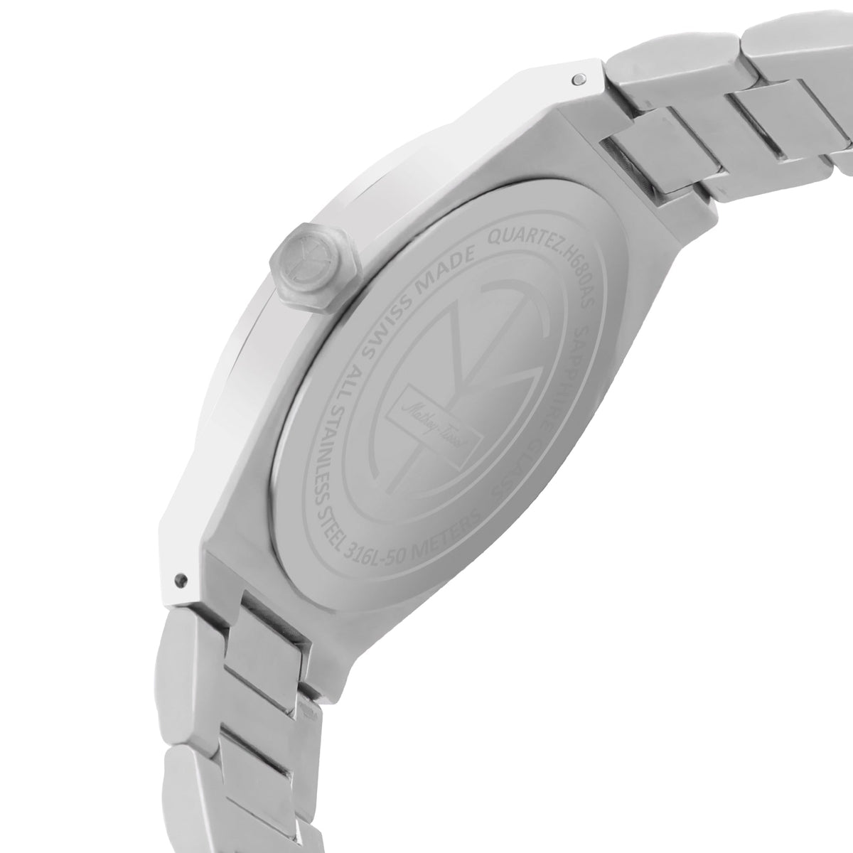 Mathey-Tissot Swiss Made Analog White Dial Gents Watch-H680ABR