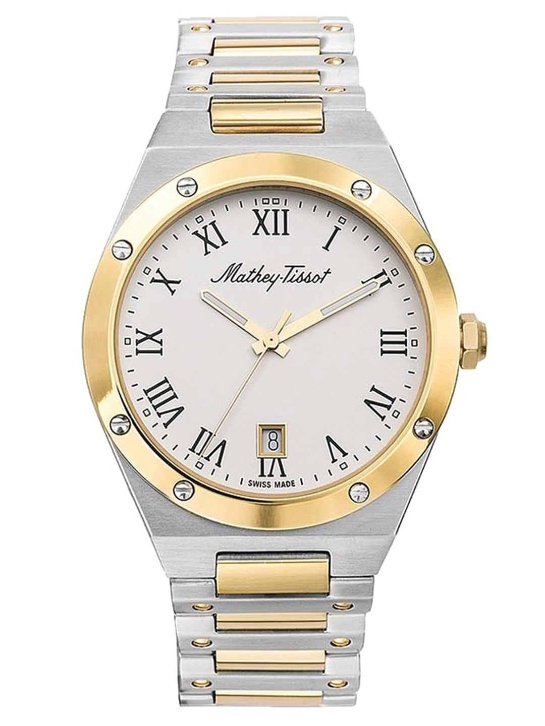 Mathey-Tissot Analog White Dial Men's Watch-H680BBR