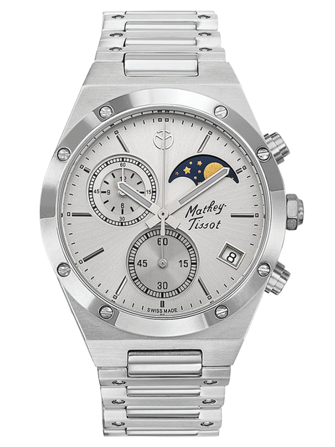 Mathey-Tissot Analog Silver Dial Men's Watch-H680CHAS