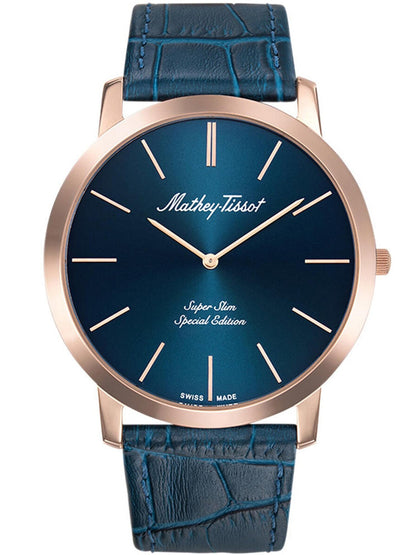 Mathey-Tissot Analog Blue Dial Men&