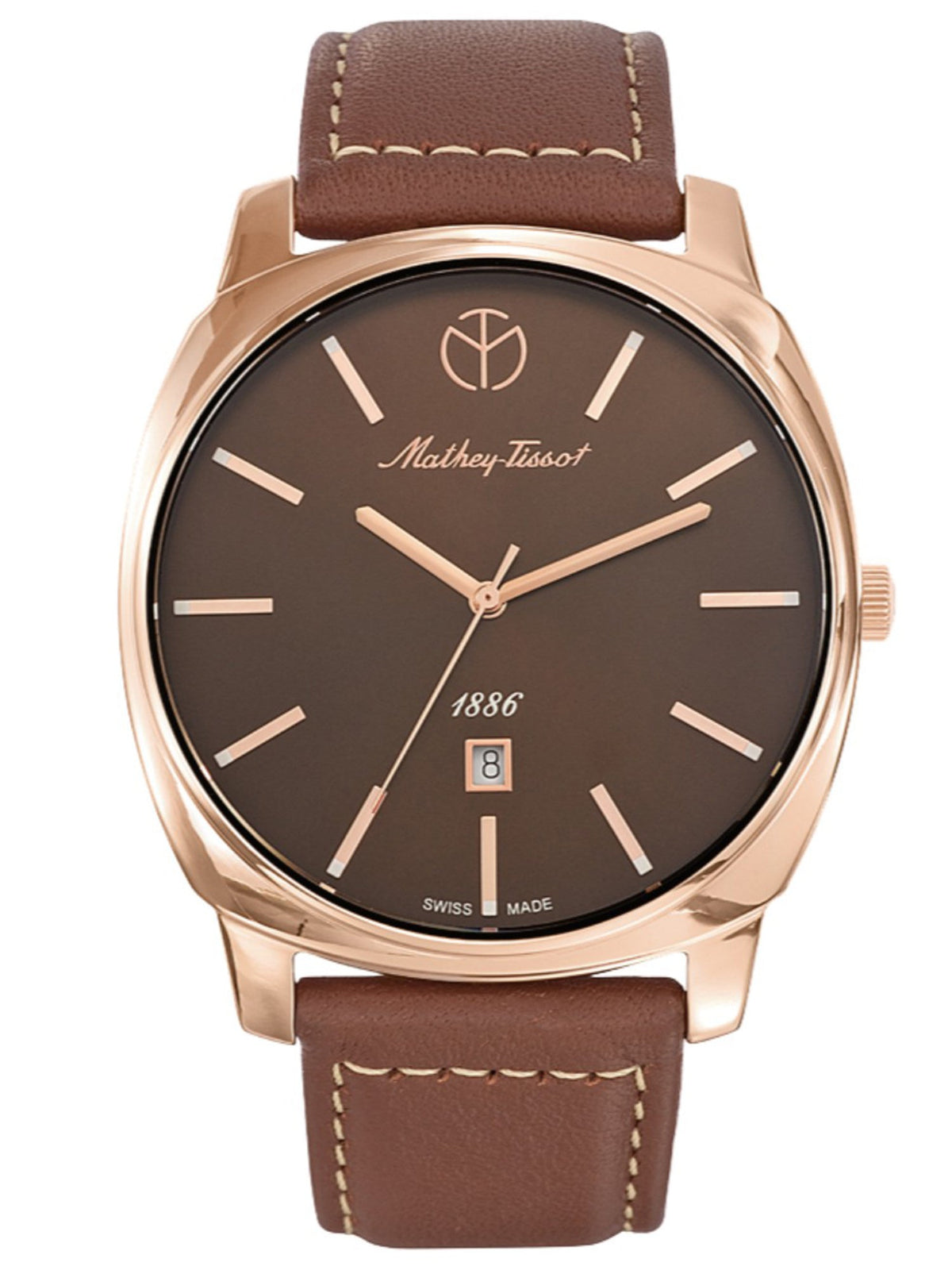 Mathey-Tissot Analog Brown Dial Men&
