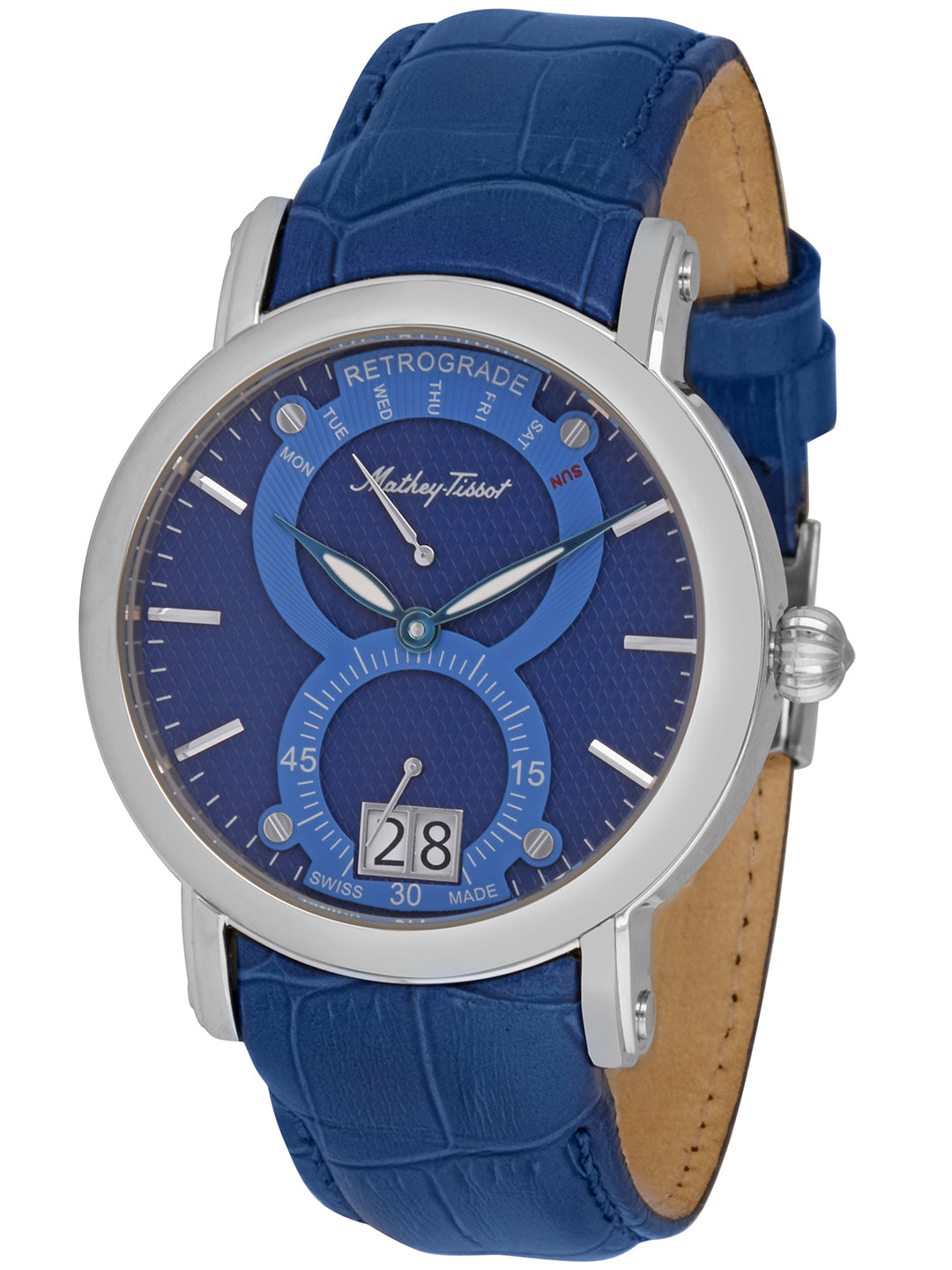 Mathey-Tissot Swiss Made Analog Blue Dial Gents Watch-H7022ABU