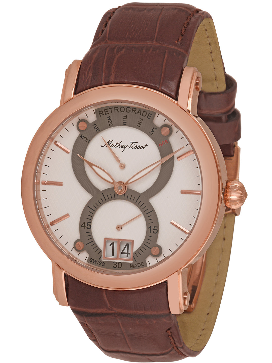 Mathey-Tissot Swiss Made Analog White Dial Gents Watch-H7022PI