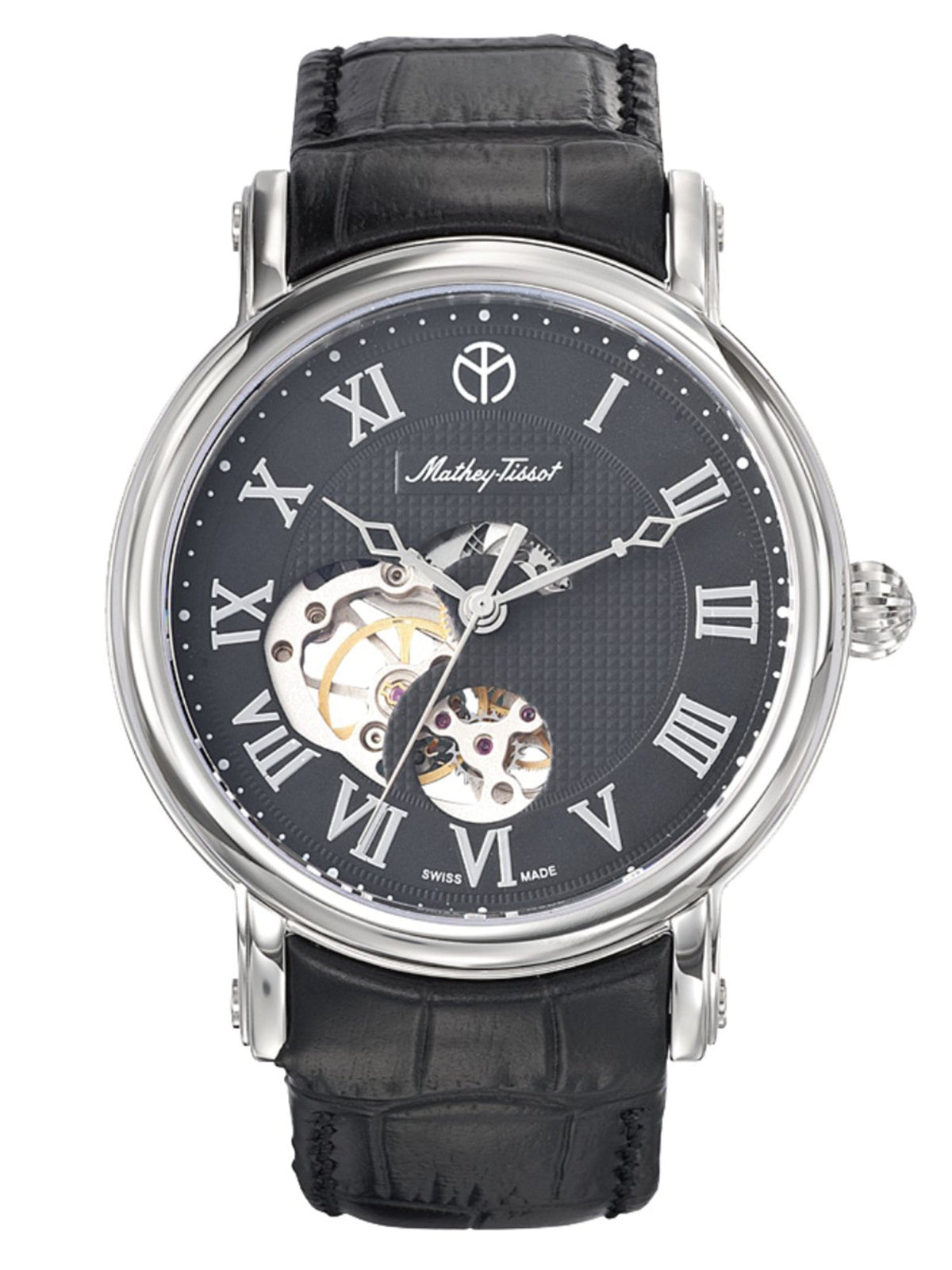 Mathey-Tissot Skeleton Analog Black Dial Men&