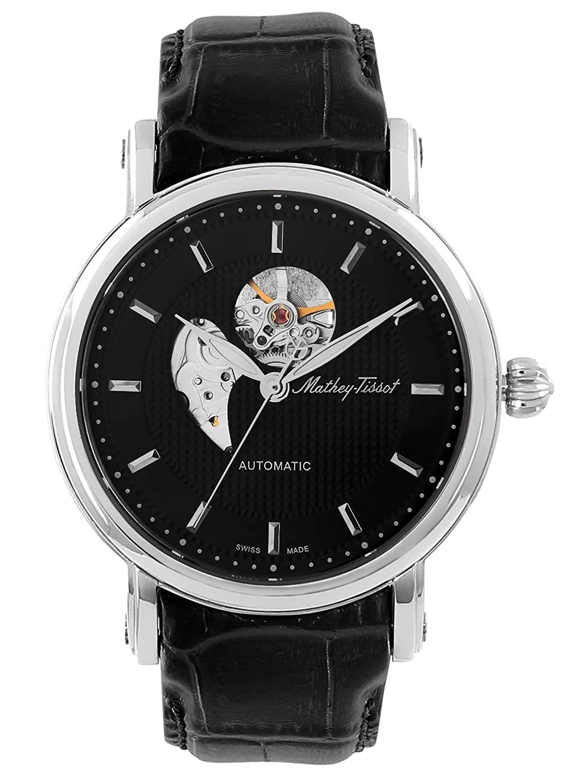 Mathey-Tissot Skeleton Analog Black Dial Men&