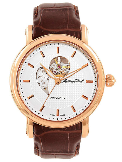 Mathey-Tissot Skeleton Analog Silver Dial Men&
